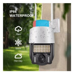 Cámara de Seguridad con Alarma y Sirena – Uso en Intemperie Premium