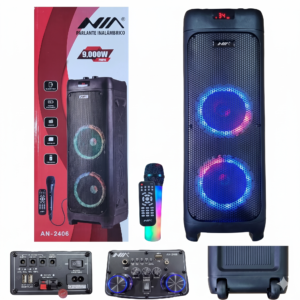 Parlante Bluetooth NIA Negro – Sonido Potente y Claro