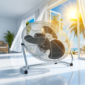 Ventilador Alta Potencia Kalley 20” – 200W con Aspas Metálicas