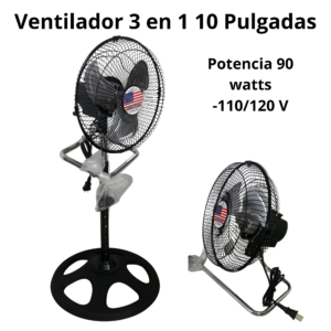 Ventilador Metalico 10 Pulgadas