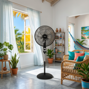 Ventilador 3 en 1 ONOFF 18” – Pedestal, Mesa y Pared