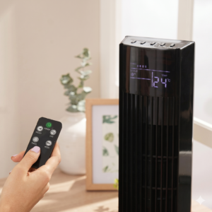 Ventilador Airlux Torre 92 cm – Potente, Silencioso y con Panel Digital