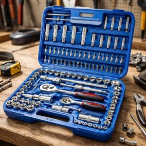 Juego de Copas y Ratchet 108 Piezas Premium – Completo y Resistente