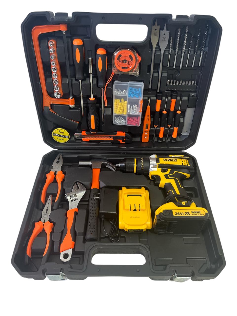 Taladro Percutor Inalámbrico 24V – 2 Velocidades + Kit Completo