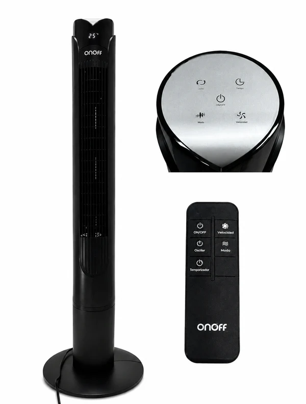 Ventilador Torre Onoff 105 cm – Panel Digital y Control Remoto - Image 3