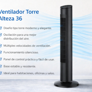 Ventilador Torre Alteza – Moderno, Silencioso y Eficiente